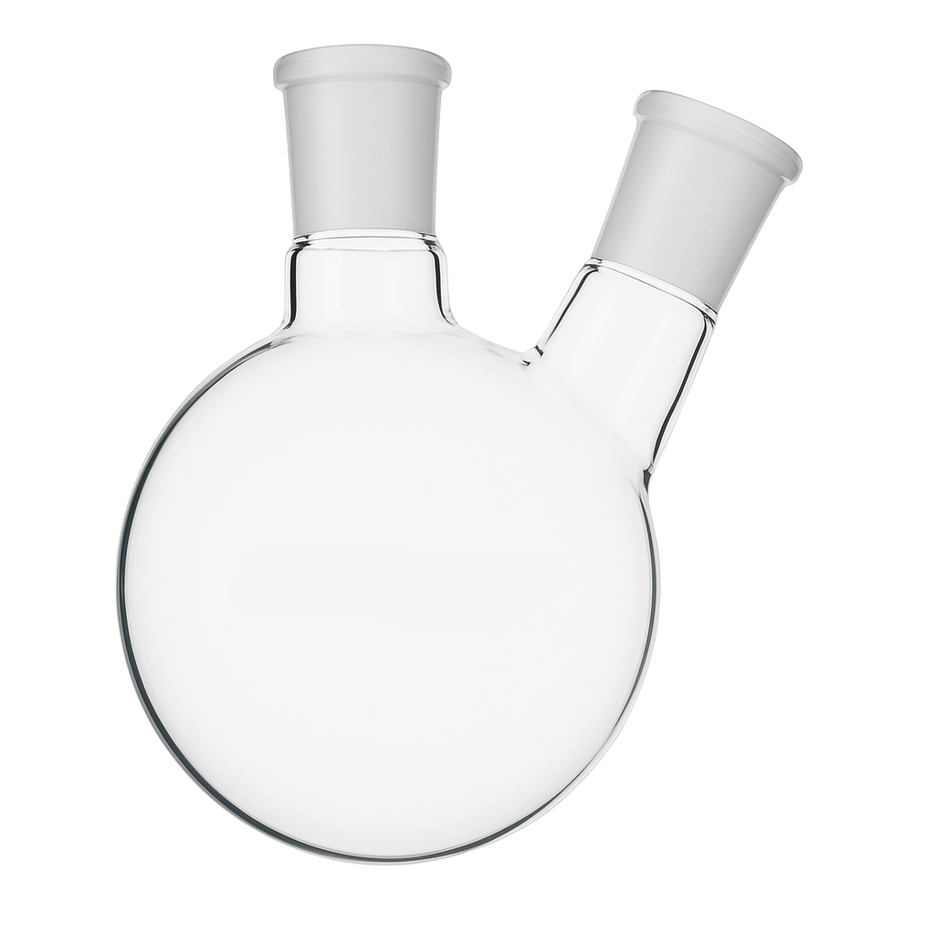 2 Neck Round Bottom Flask - Stone Glass