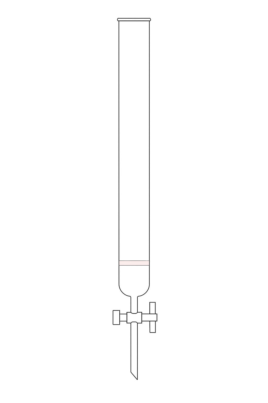 Chromatography Fritted Disk Column - Stone Glass
