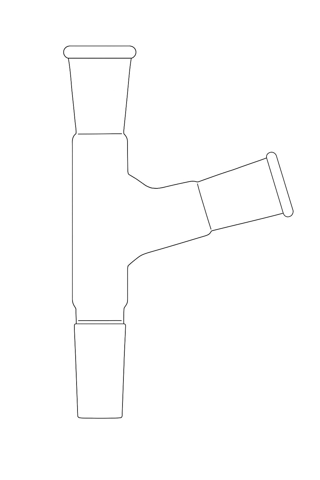 Connecting, Adapter, 105° Angle - Stone Glass