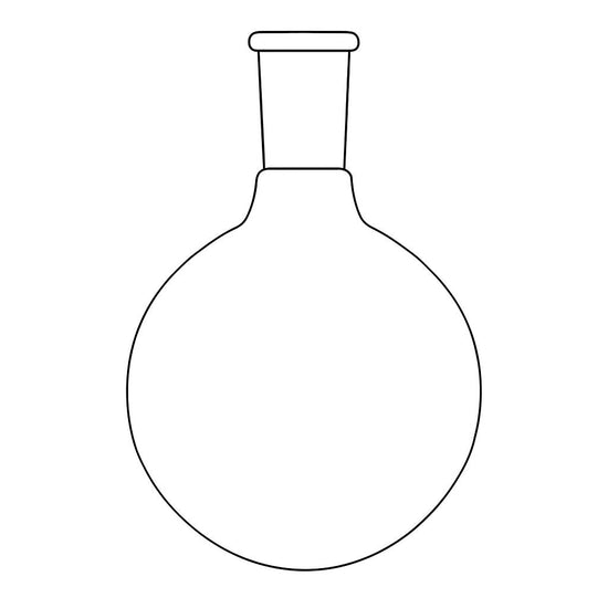Round Bottom Glass Flask Stone Glass