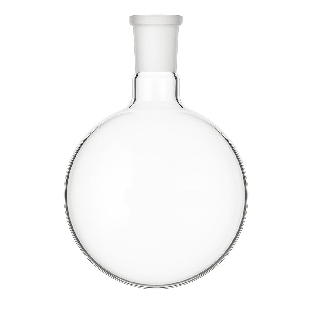 Heavy Wall Round Bottom Single Neck Flask - Stone Glass