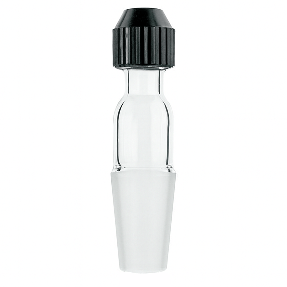Laboratory thermometer inlet adapter for distillation setup - Stone Glass