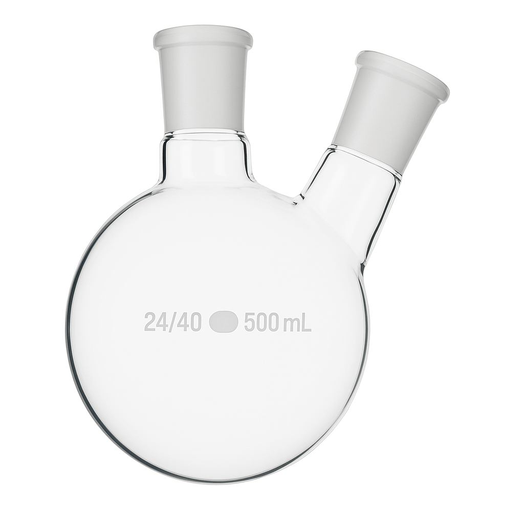2 Neck Round Bottom Flask - Stone Glass