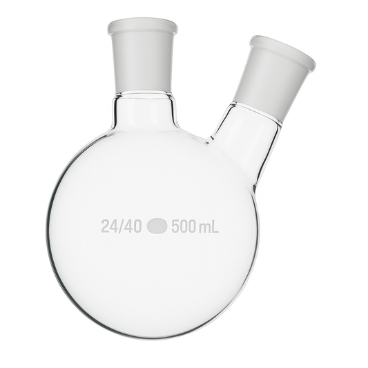2 Neck Round Bottom Flask - Stone Glass