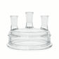 3-Neck Reaction Vessel Lid - Stone Glass