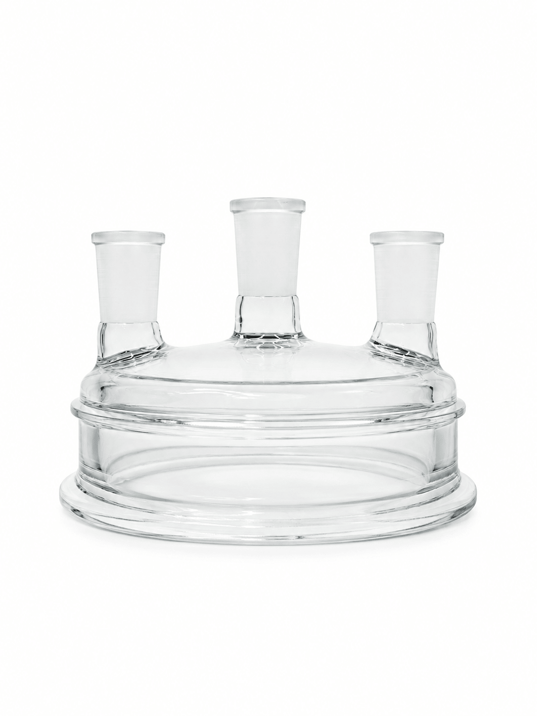 3-Neck Reaction Vessel Lid - Stone Glass