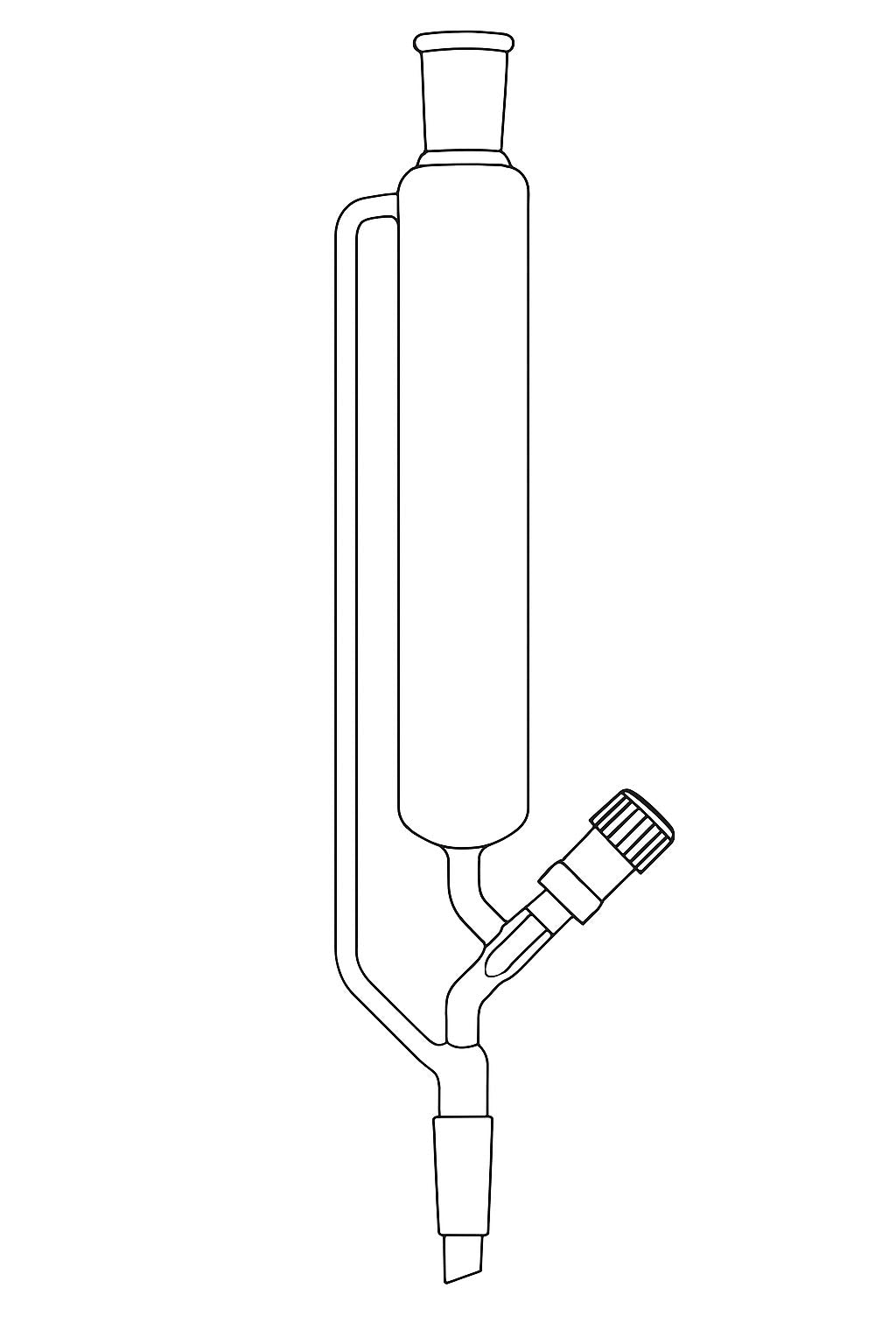 ADDITION THREADED VALVES FUNNEL - Stone Glass