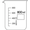 Beaker, Griffin, Low Form, Graduated, Double Scale Pyrex® - Stone Glass