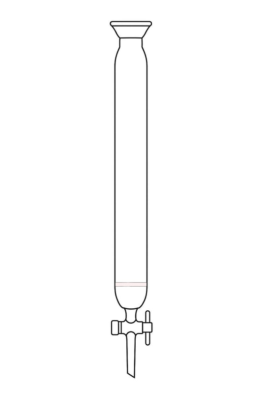 Chromatography Fritted Disk, Spherical Joint Column - Stone Glass
