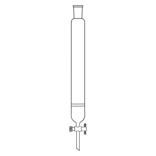 Chromatography Standard Joint Fritted Disk Column - Stone Glass