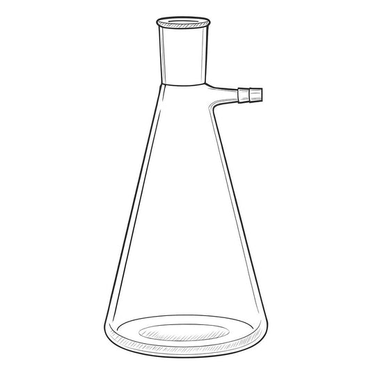 Erlenmeyer Filter Flask - Stone Glass