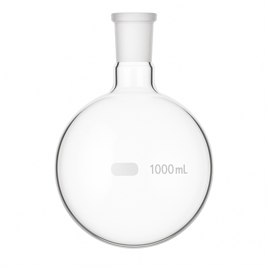 Heavy Wall Round Bottom Single Neck Flask - Stone Glass