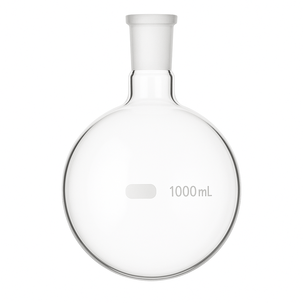 Heavy Wall Round Bottom Single Neck Flask - Stone Glass