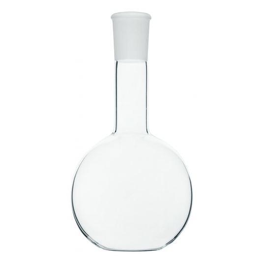 Long Neck Flat bottom Flask - Stone Glass