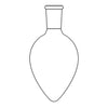 Pear Shaped Heavy Wall Flask - Stone Glass
