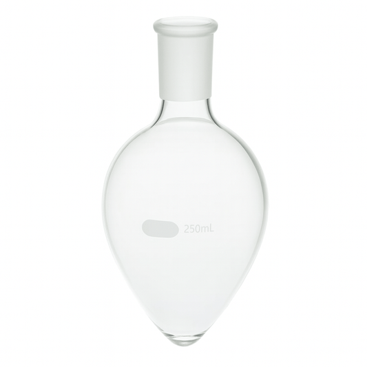 Pear Shaped Heavy Wall Flask - Stone Glass