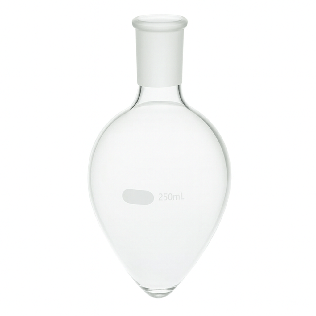 Pear Shaped Heavy Wall Flask - Stone Glass