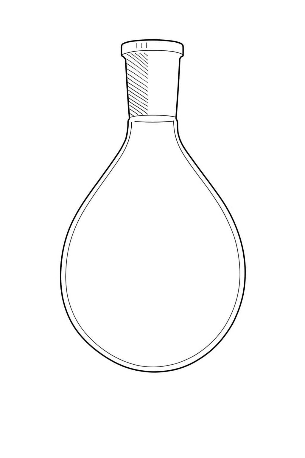 Recovery Single Neck Flask - Stone Glass